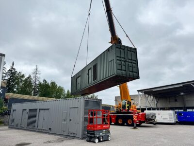 500 kVA varavoimakontti teollisuuskäyttöön